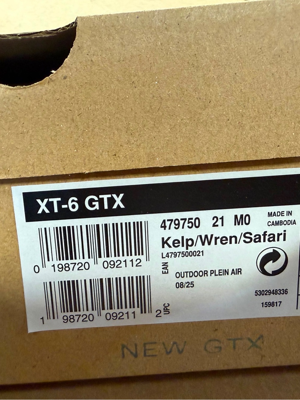 Salomon XT-6 GTX in Kelp/Wren/Safari